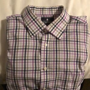 Men’s Stafford slim fit travel shirt 16.5 34-35